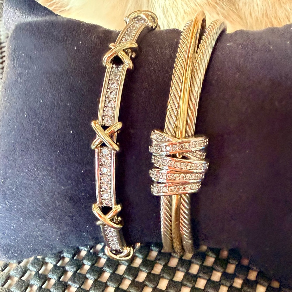 Elegant Gold and Silver Women's Bracelet Set